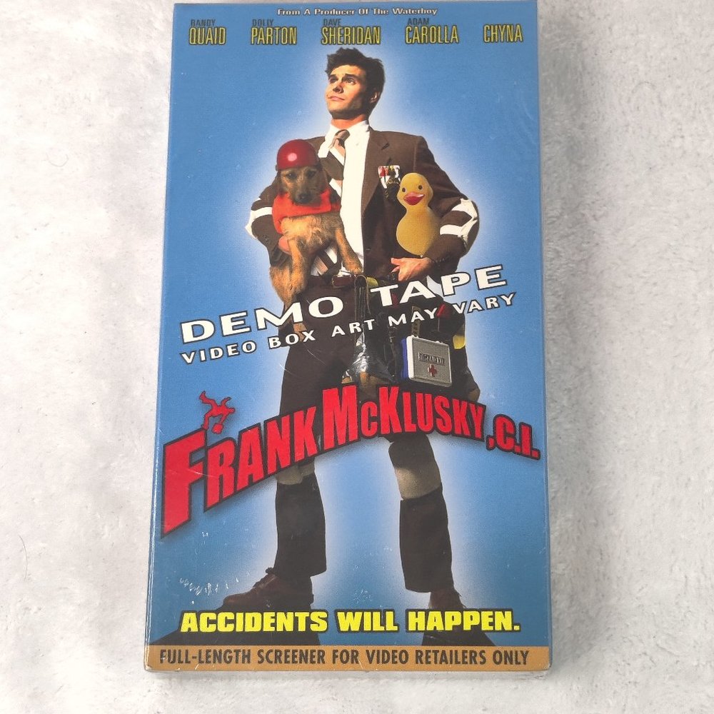Frank McKlusky, C.I. (VHS, 2003) Demo box sealed new Dolly Parton